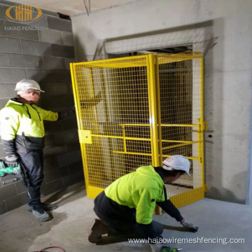 elevator shaft gate lift well protection cage